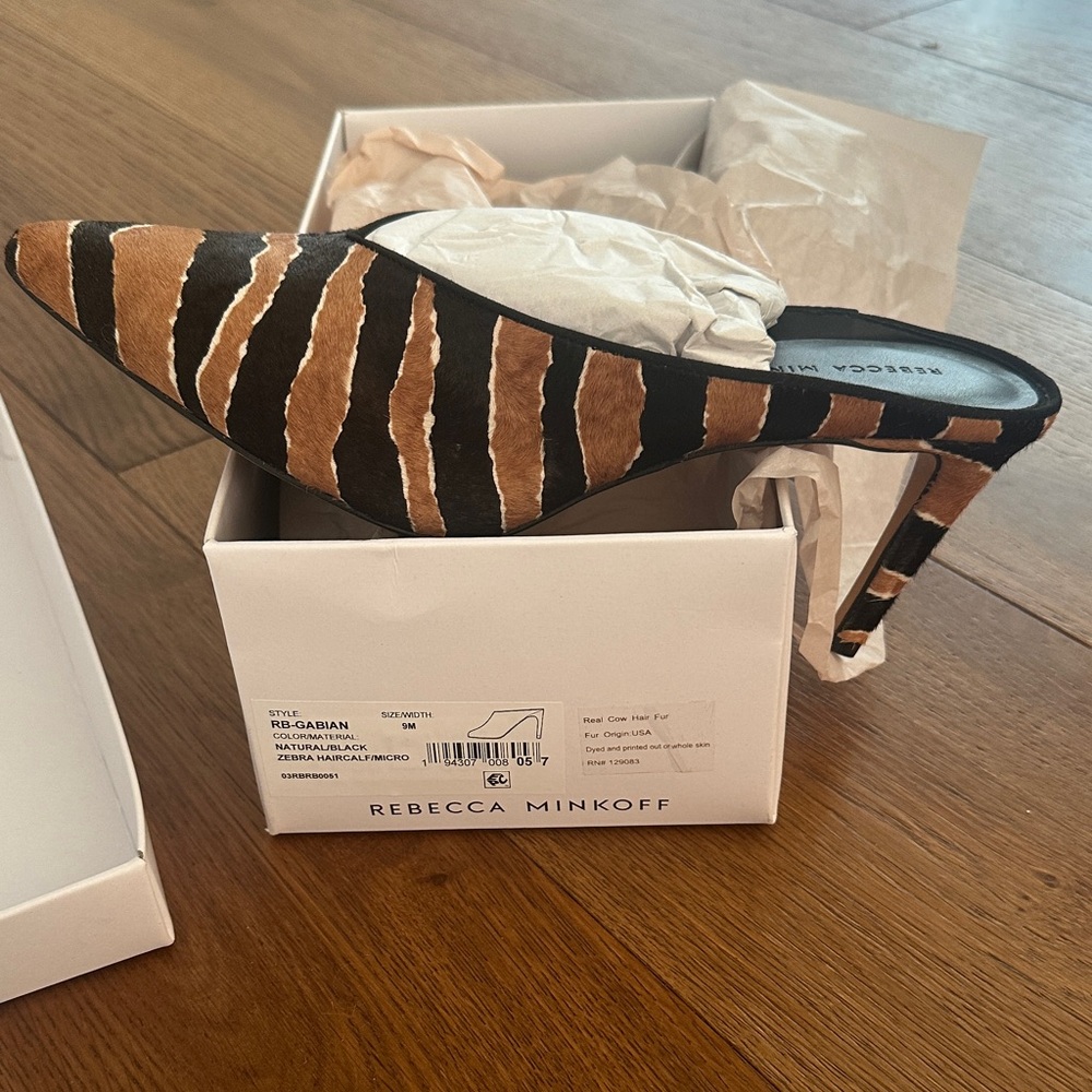 Rebecca Minkoff Zebra Stripe Heels